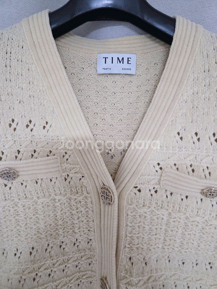 타임 벨벳 크로셰 가디건 (랑방,마인,타임,더캐시미어)--5