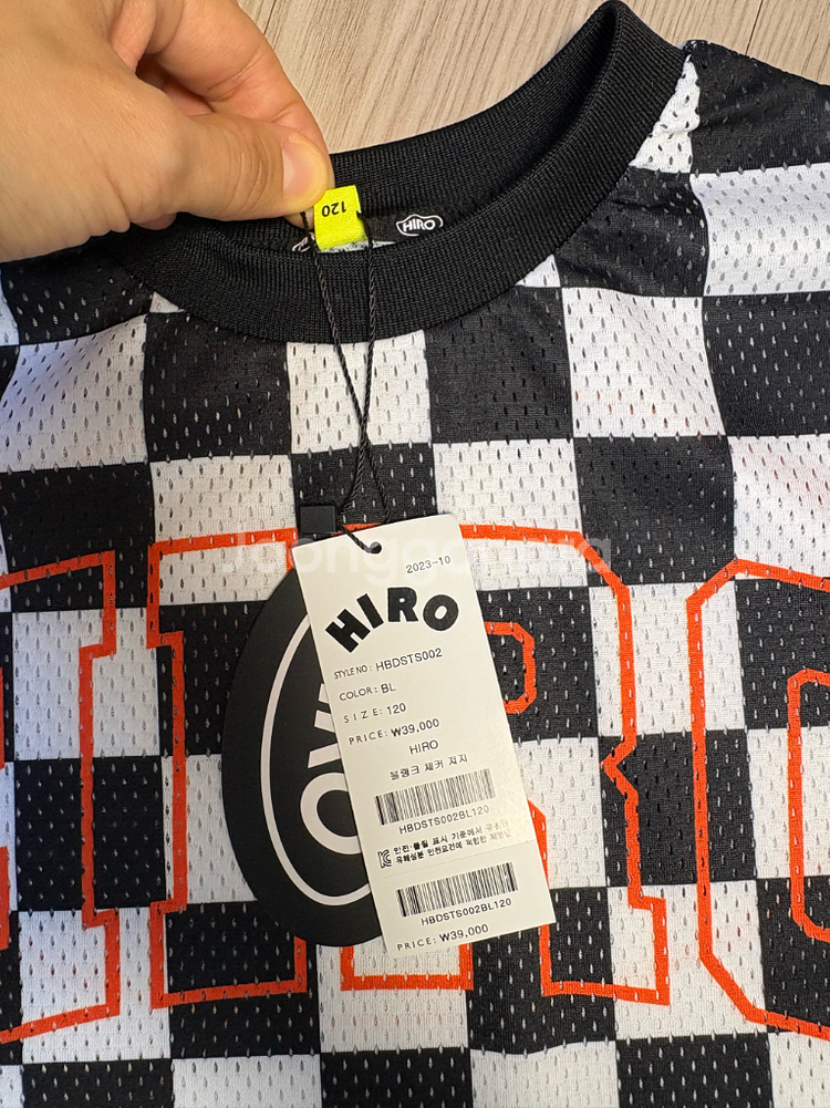 히로 블랭크 체커 져지 120--3