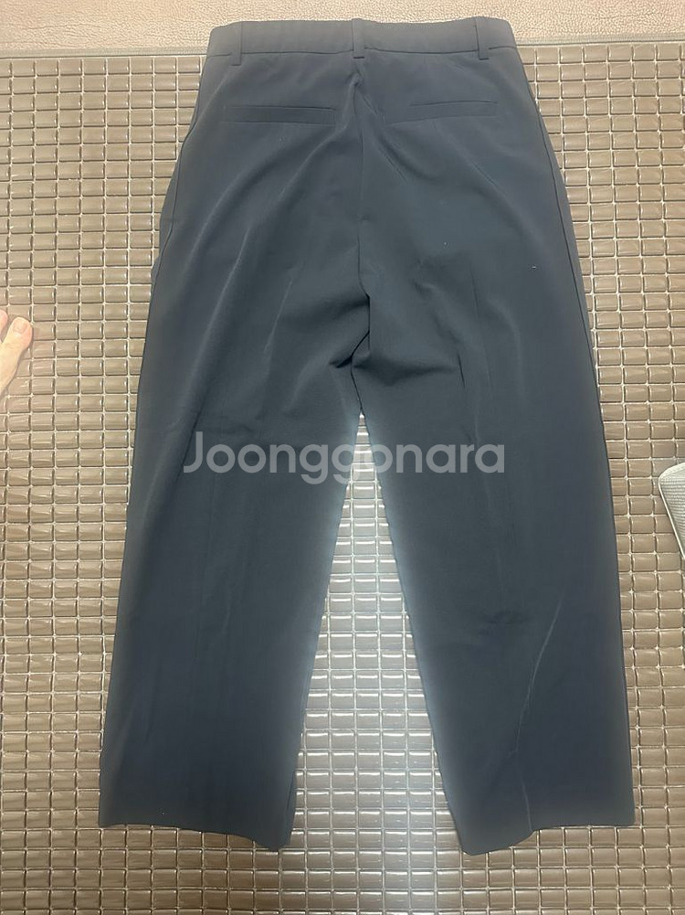 시스템옴므 밑단 슬릿 와이드 슬렉스 블랙--1