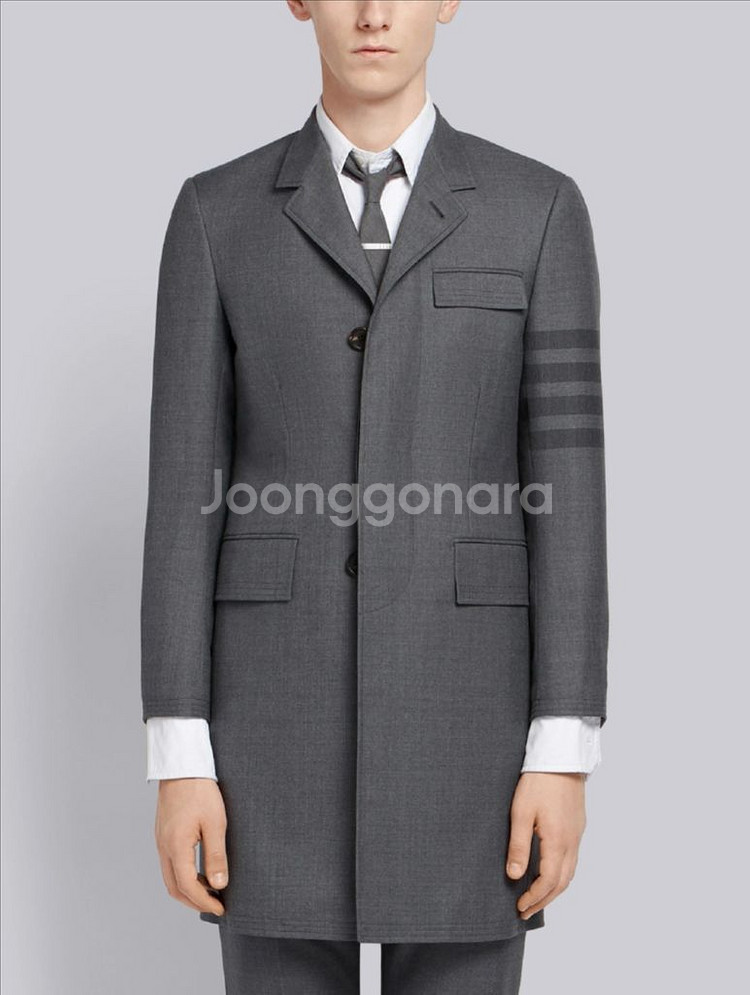 백화점판 톰브라운 사선 체스트필드 코트 2size--0