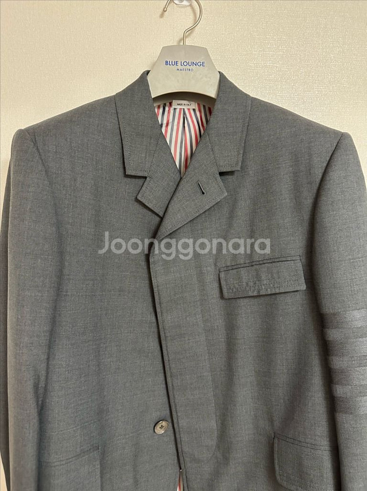 백화점판 톰브라운 사선 체스트필드 코트 2size--4