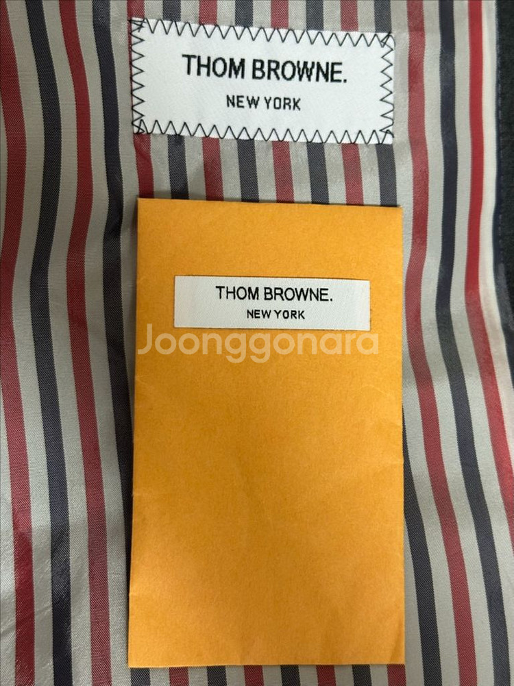 백화점판 톰브라운 사선 체스트필드 코트 2size--8