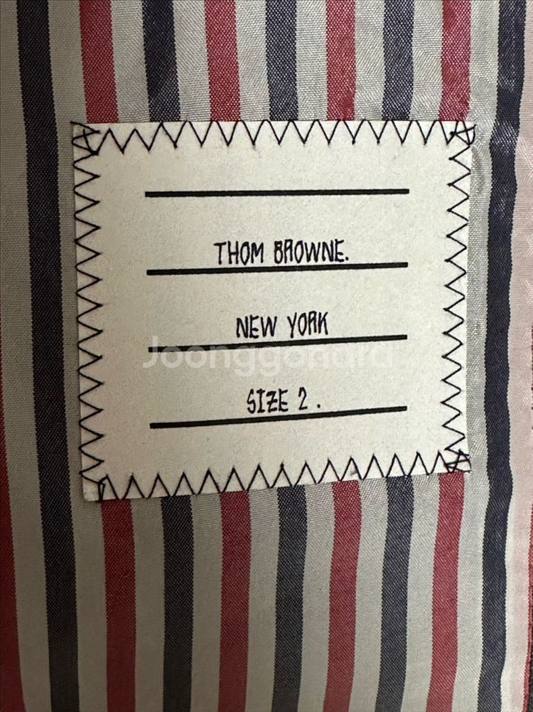 백화점판 톰브라운 사선 체스트필드 코트 2size--7