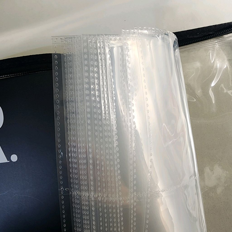 미뉴잇 6공 포카바인더 A5 지퍼바인더 블랙 포토카드 앨범 콜렉트 포카 4포켓 속지 지퍼팩 굿즈--2