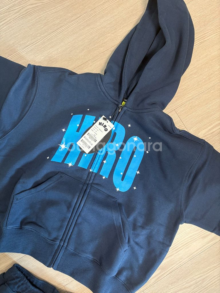 히로 후드집업 조거팬츠 세트--1