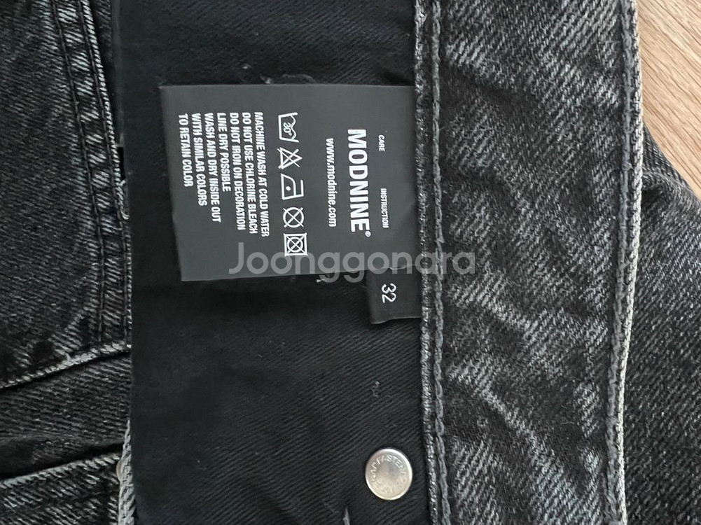 모드나인 블랙 데님 32--3