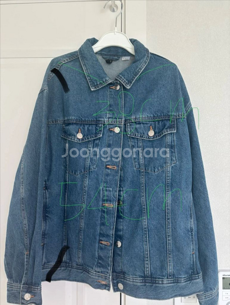 H&M 여성 데님 청자켓 M--2