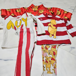 베베드피노 90 5종 일괄(경량패딩, 상하의 셋업2개)