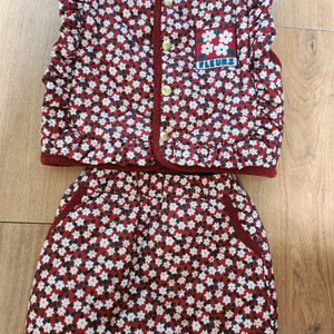 리미떼두두 패딩 조끼 치마 세트 (착샷O)