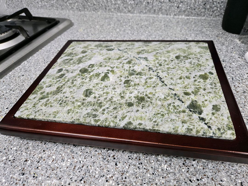 천연 옥 플레이팅 접시--0