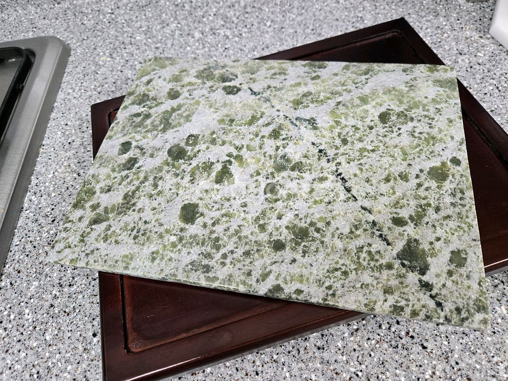 천연 옥 플레이팅 접시--1