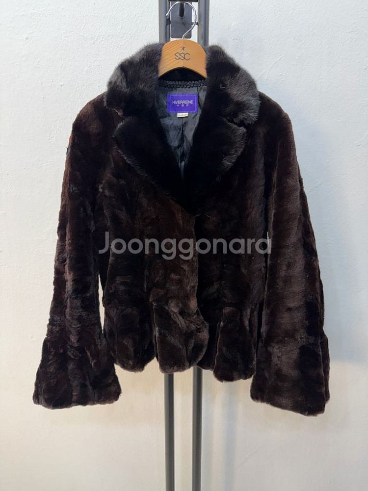 정품) HIVERREINE 밍크 여성 모피코트 85--0