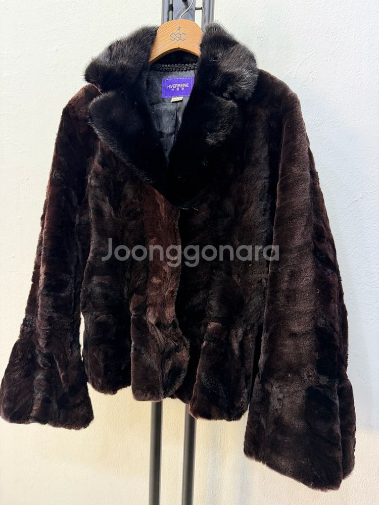 정품) HIVERREINE 밍크 여성 모피코트 85--2