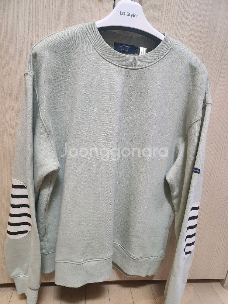 세인트제임스 봉봉 패치 맨투맨 그린 m--1