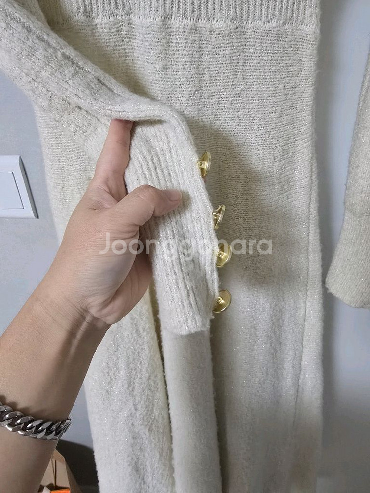 줄로그 니트 원피스--3