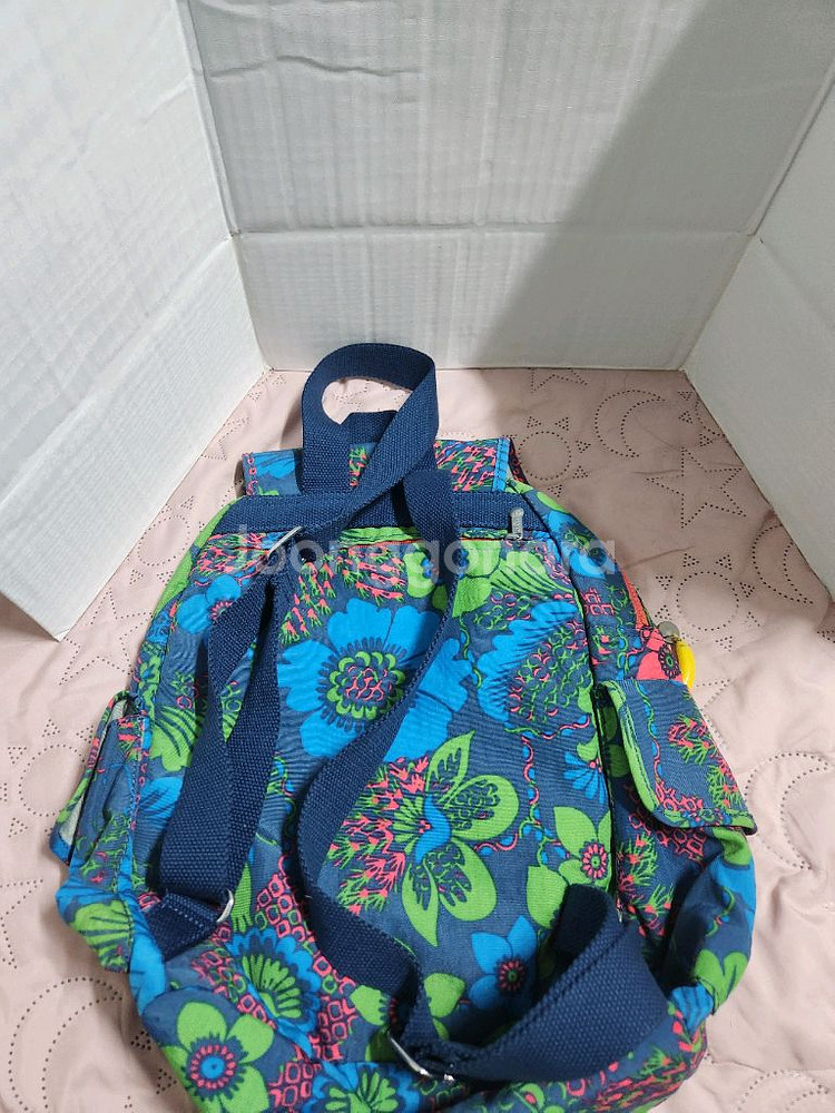 플로럴 패턴 가방 키플링 백팩--1