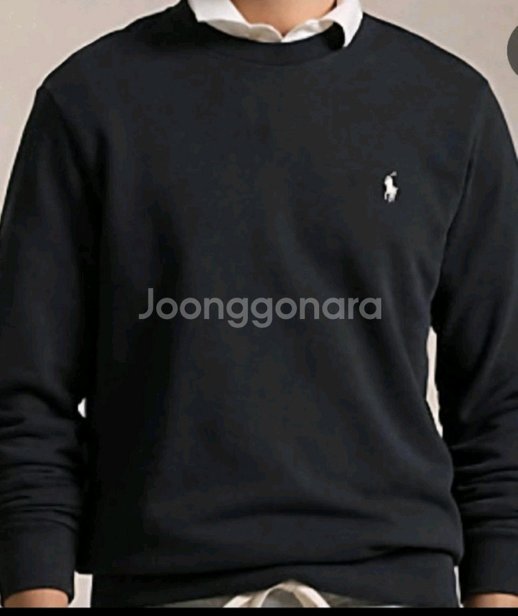 폴로 랄프로렌 블랙 맨투맨 티셔츠 M--0