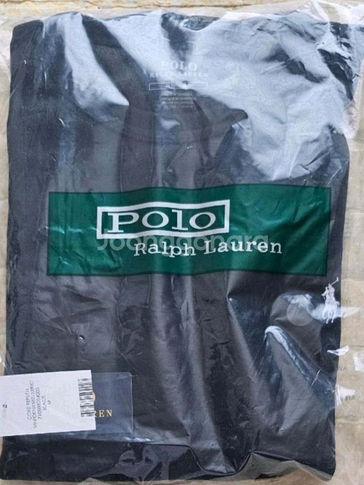 폴로 랄프로렌 블랙 맨투맨 티셔츠 M--1