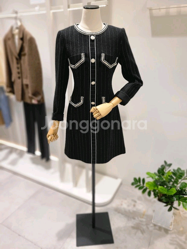 잇미샤 트위드 원피스--3