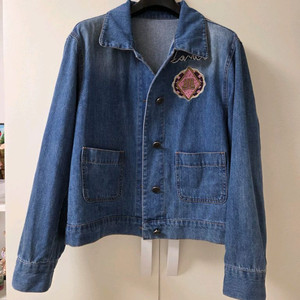 랑방 데님쟈켓 새거 타임 마임sjsj 오브제 한섬