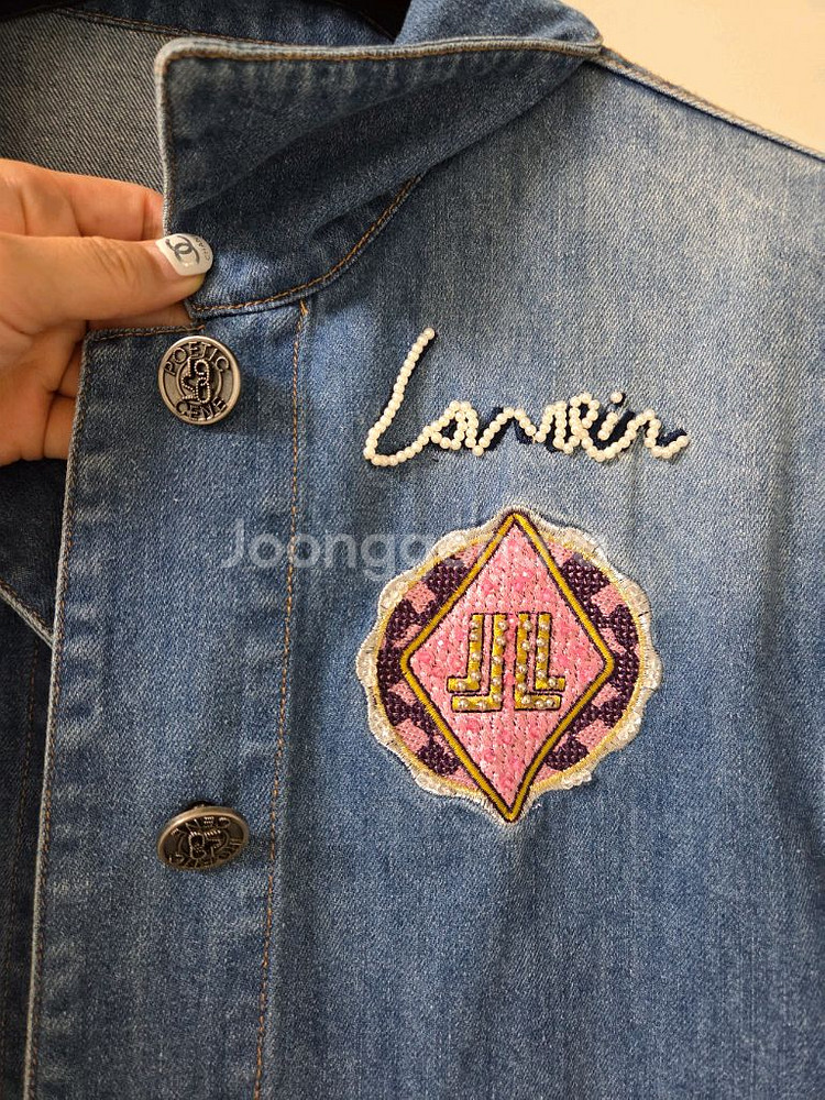 랑방 데님쟈켓 새거 타임 마임sjsj 오브제 한섬--1