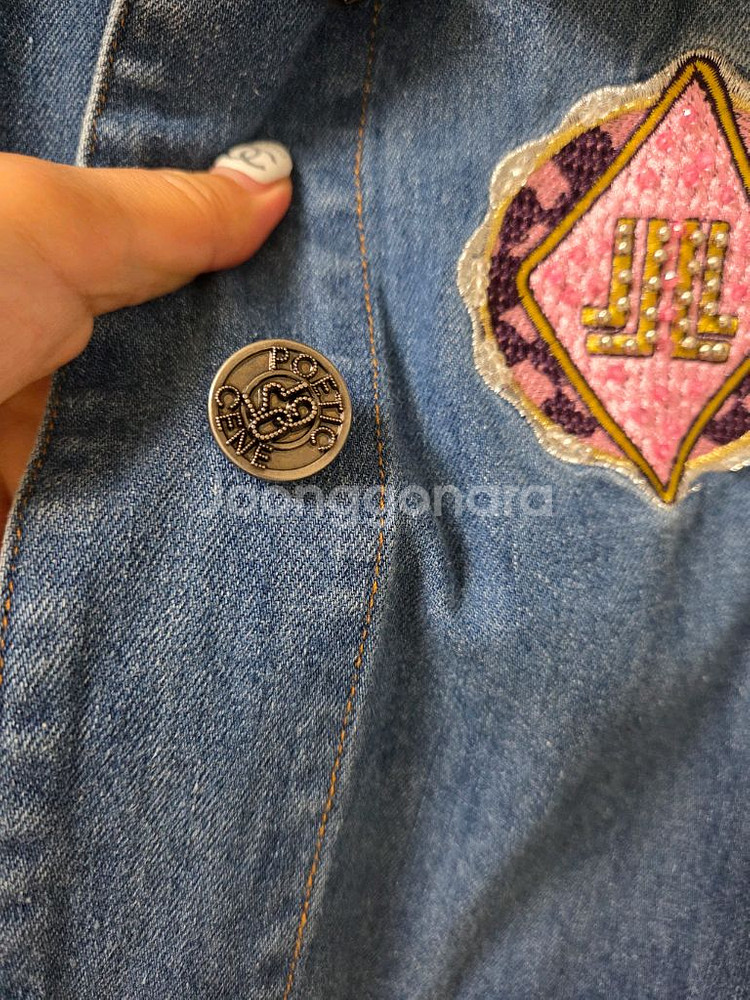 랑방 데님쟈켓 새거 타임 마임sjsj 오브제 한섬--3