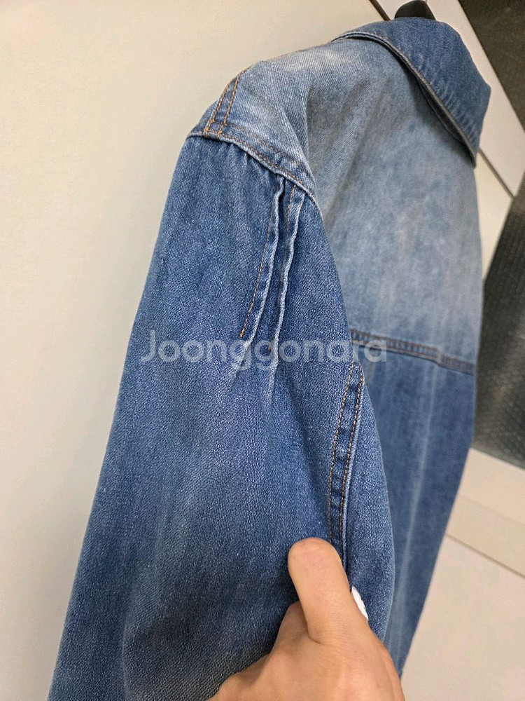 랑방 데님쟈켓 새거 타임 마임sjsj 오브제 한섬--4