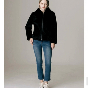 라벨르 후드집업 페이크퍼 에코퍼 퍼자켓 인조퍼 밍크