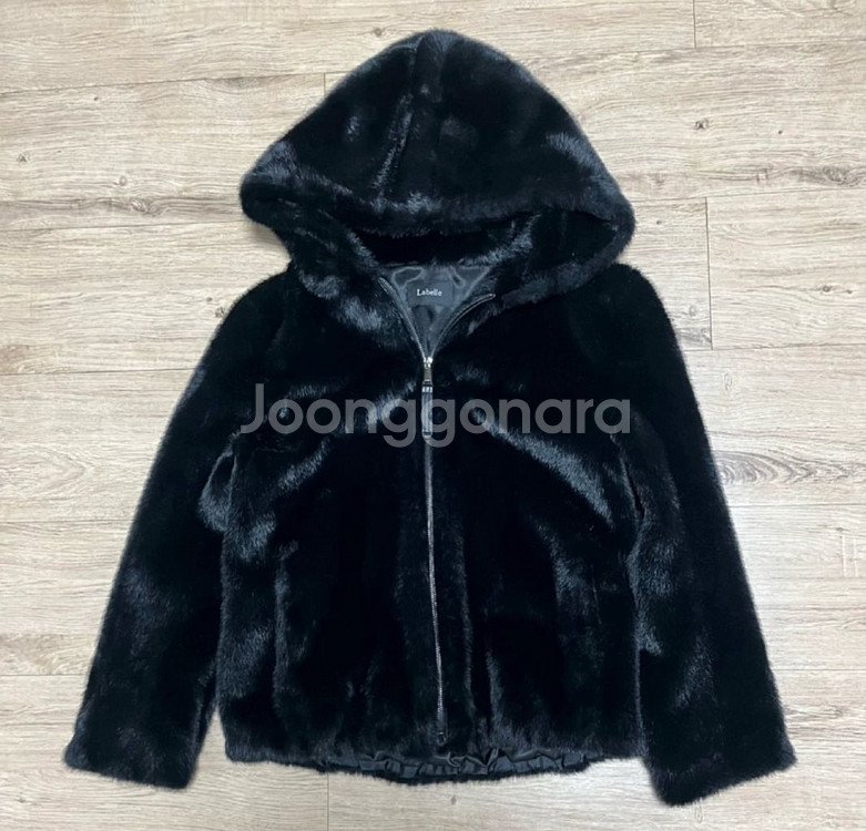 라벨르 후드집업 페이크퍼 에코퍼 퍼자켓 인조퍼 밍크--1