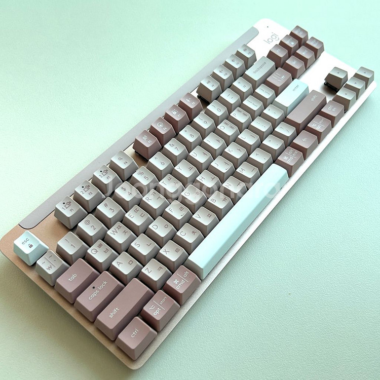 로지텍 기계식 키보드 k855 핑크--1