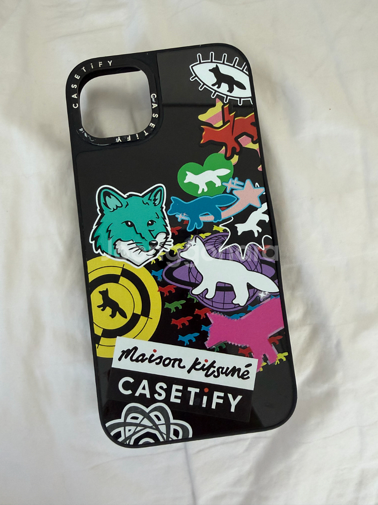 케이스티파이 메종키츠네 아이폰 케이스 15플러스--0