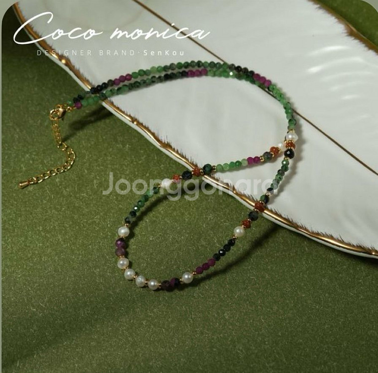센코우 비즈 목걸이--0