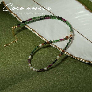 센코우 비즈 목걸이