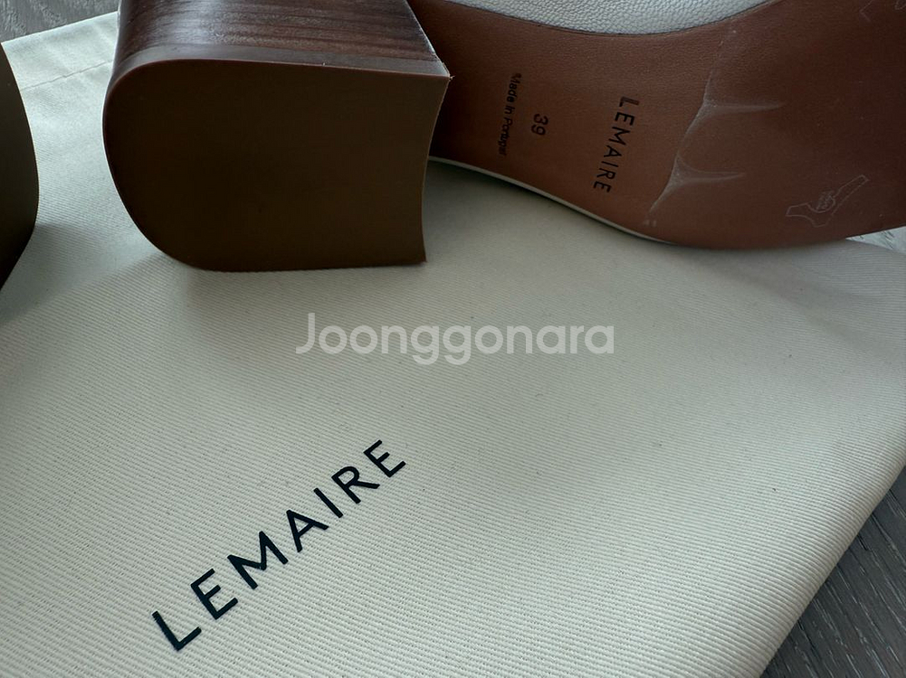 새상품) 르메르 lemaire 더비 힐 아이보리--2