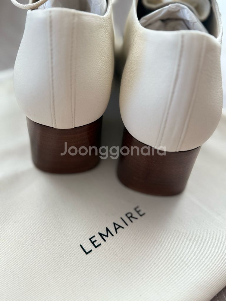 새상품) 르메르 lemaire 더비 힐 아이보리--3