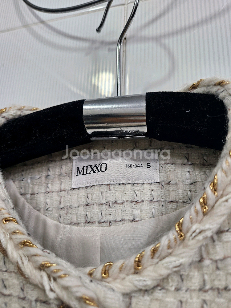 미쏘 트위드 자켓(S)55~슬림66(새상품)--1