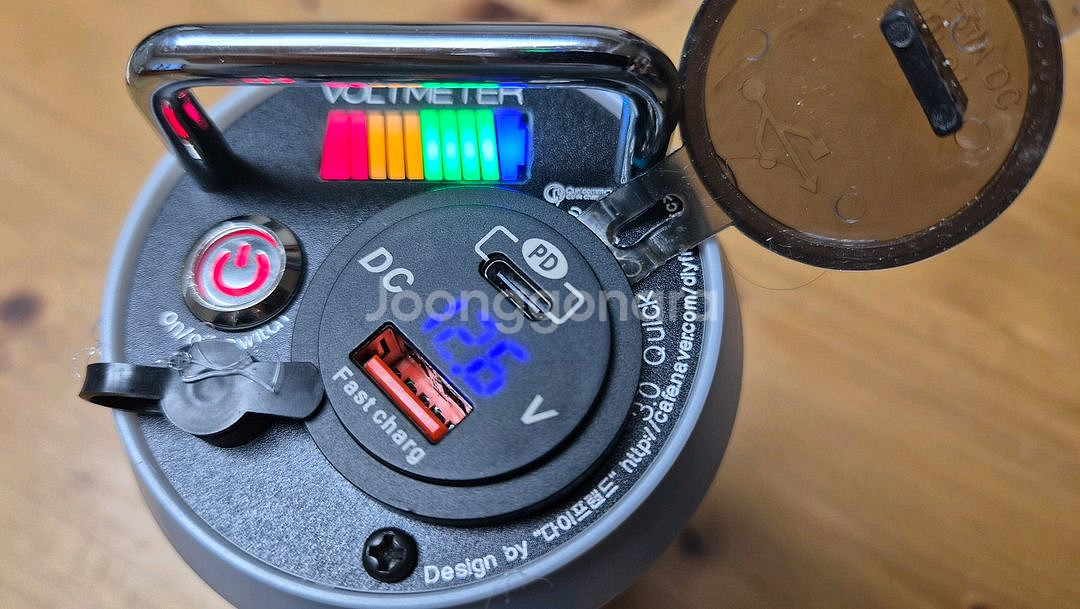 캠핑 갬성 맥주캔 파워뱅크 맥뱅(12.6V 12.6A)--1