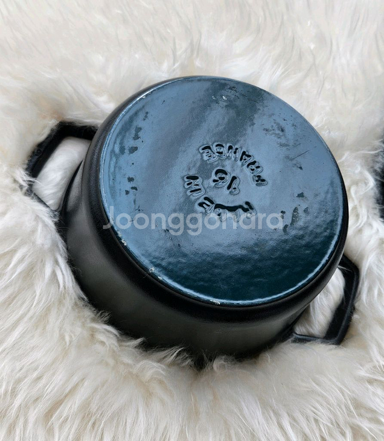 스타우브 꼬꼬떼 주물 냄비 16cm 블랙--2