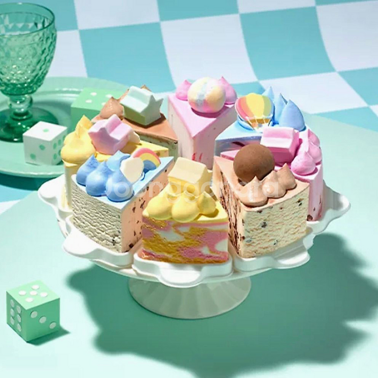 배스킨라빈스 배라 나눠먹는 와츄원 아이스크림 케이크 33000원 교환권--0