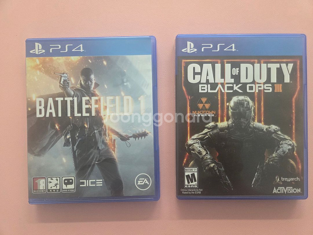 PS4 게임 2종 세트 (배틀필드1/콜오브듀티)--0