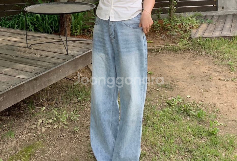 도매택 청바지 연청 (L)--0