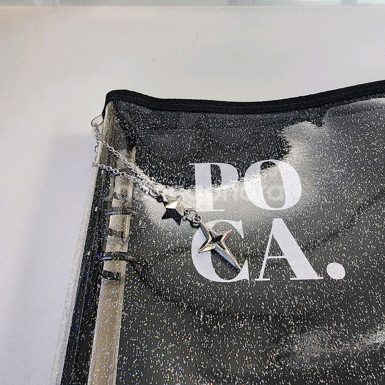 미뉴잇 6공 포카바인더 A5 지퍼바인더 블랙 포토카드 앨범 콜렉트 포카 4포켓 속지 지퍼팩 굿즈--6