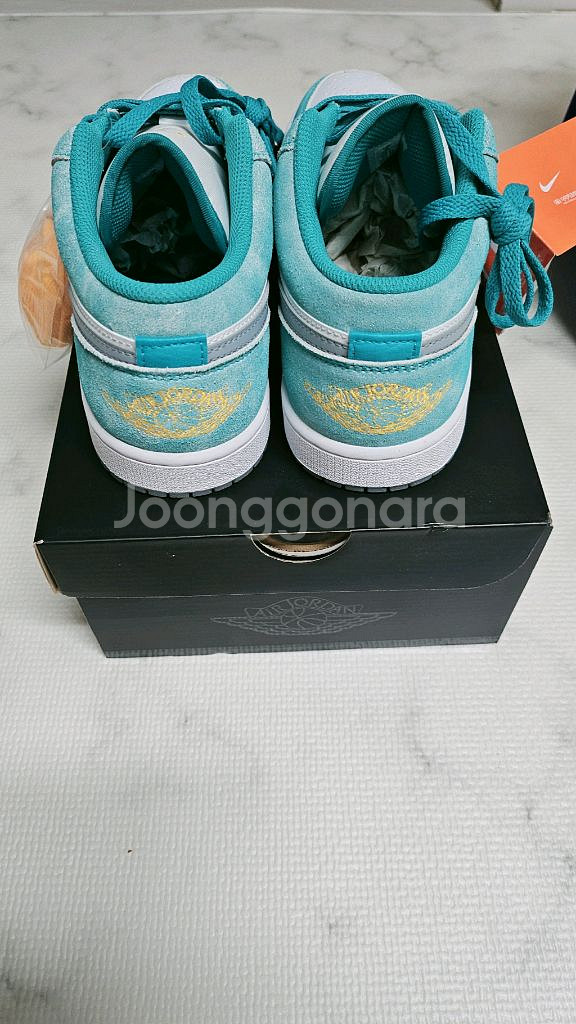 나이키 에어 조던 1 로우 SE 뉴 에메랄드 택채새상품--3