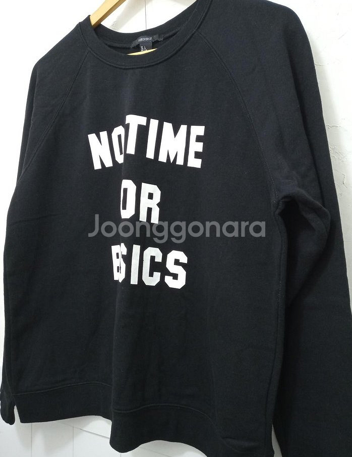 포에버21 기모 맨투맨 L--2