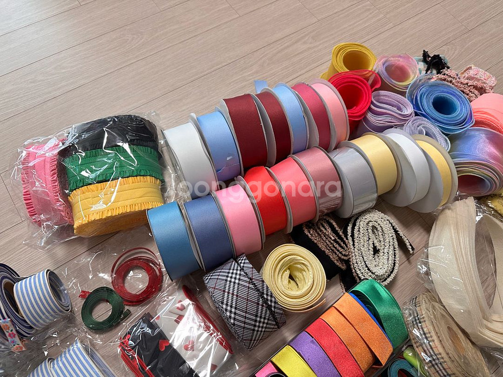 리본재료 헤어핀재료 장식추가--4