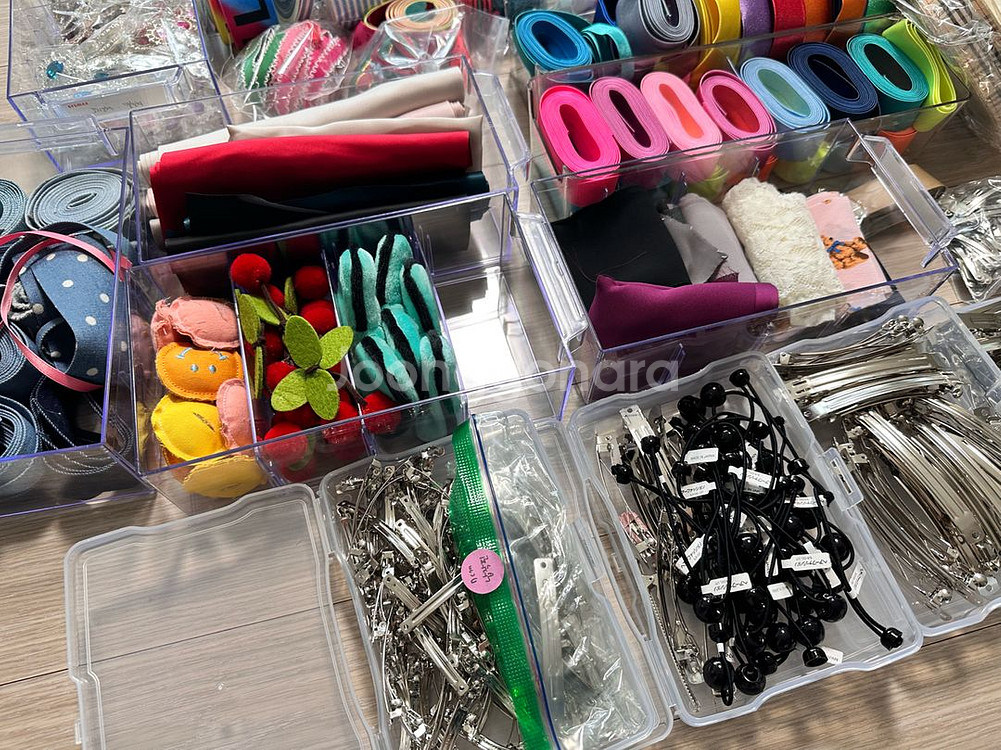 리본재료 헤어핀재료 장식추가--3