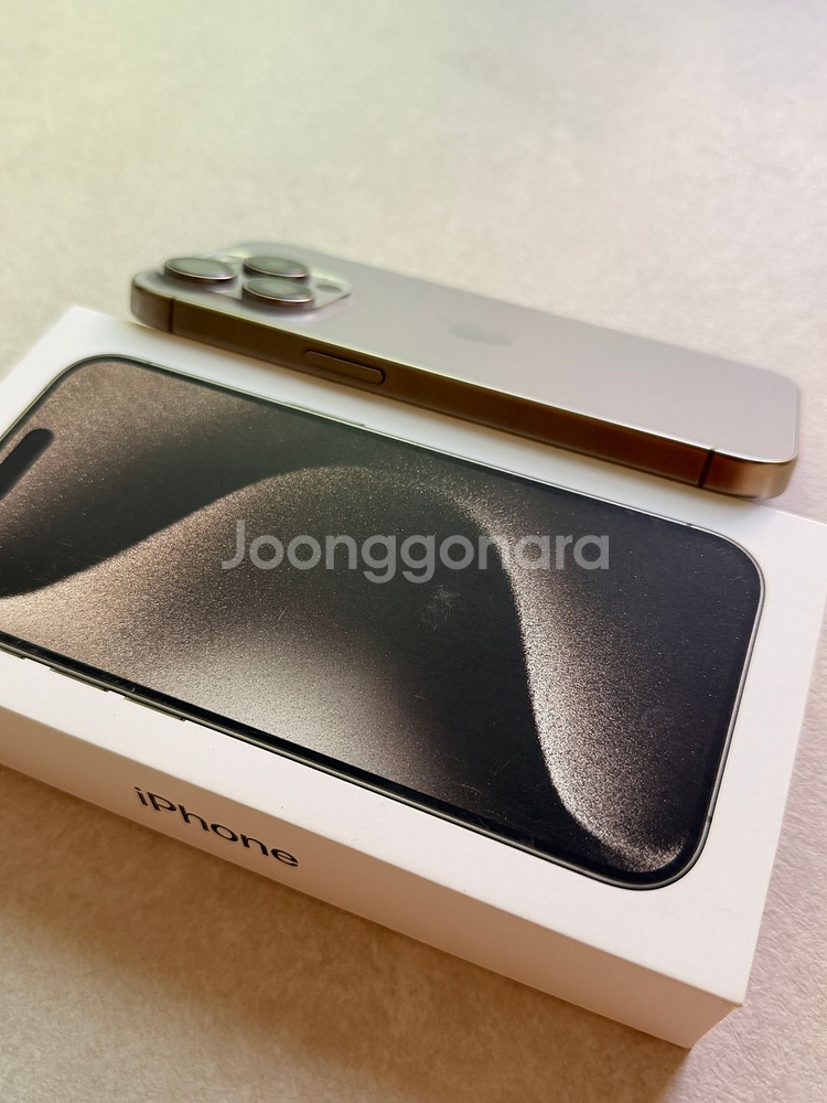 아이폰15프로 512GB 내추럴 티타늄--6