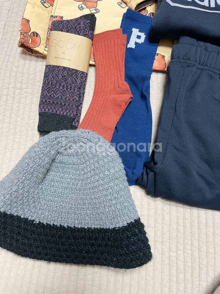 겨울 퀼팅점퍼 상하복 2벌 모자--1