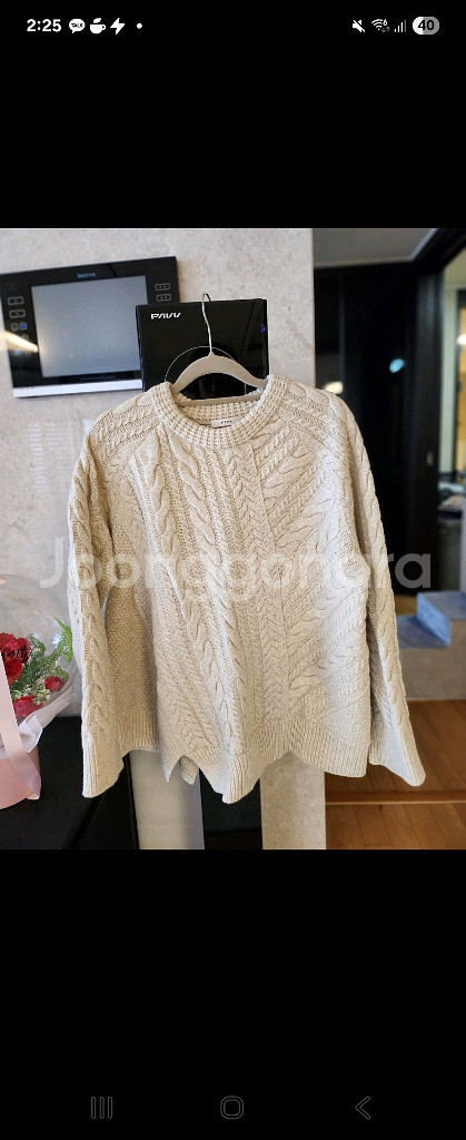 시스템케이블니트 더캐시미어 마인 랑방 타임 sjsj 한섬--6