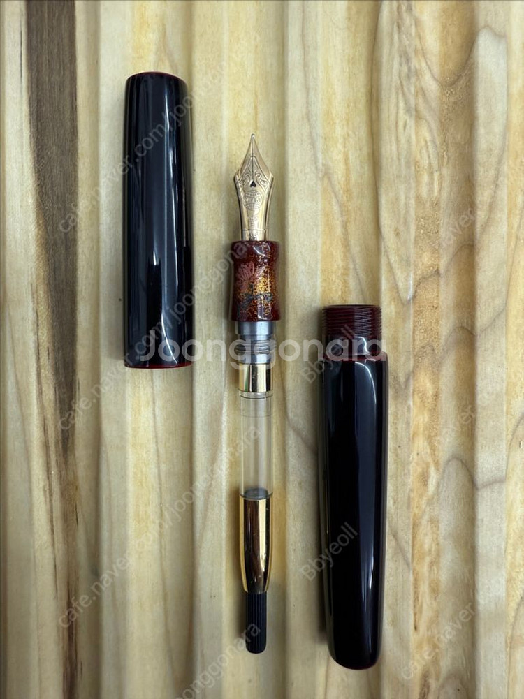 나카야만년필 nakaya 로투스피콜로 쿠로타메누리 중닙--1